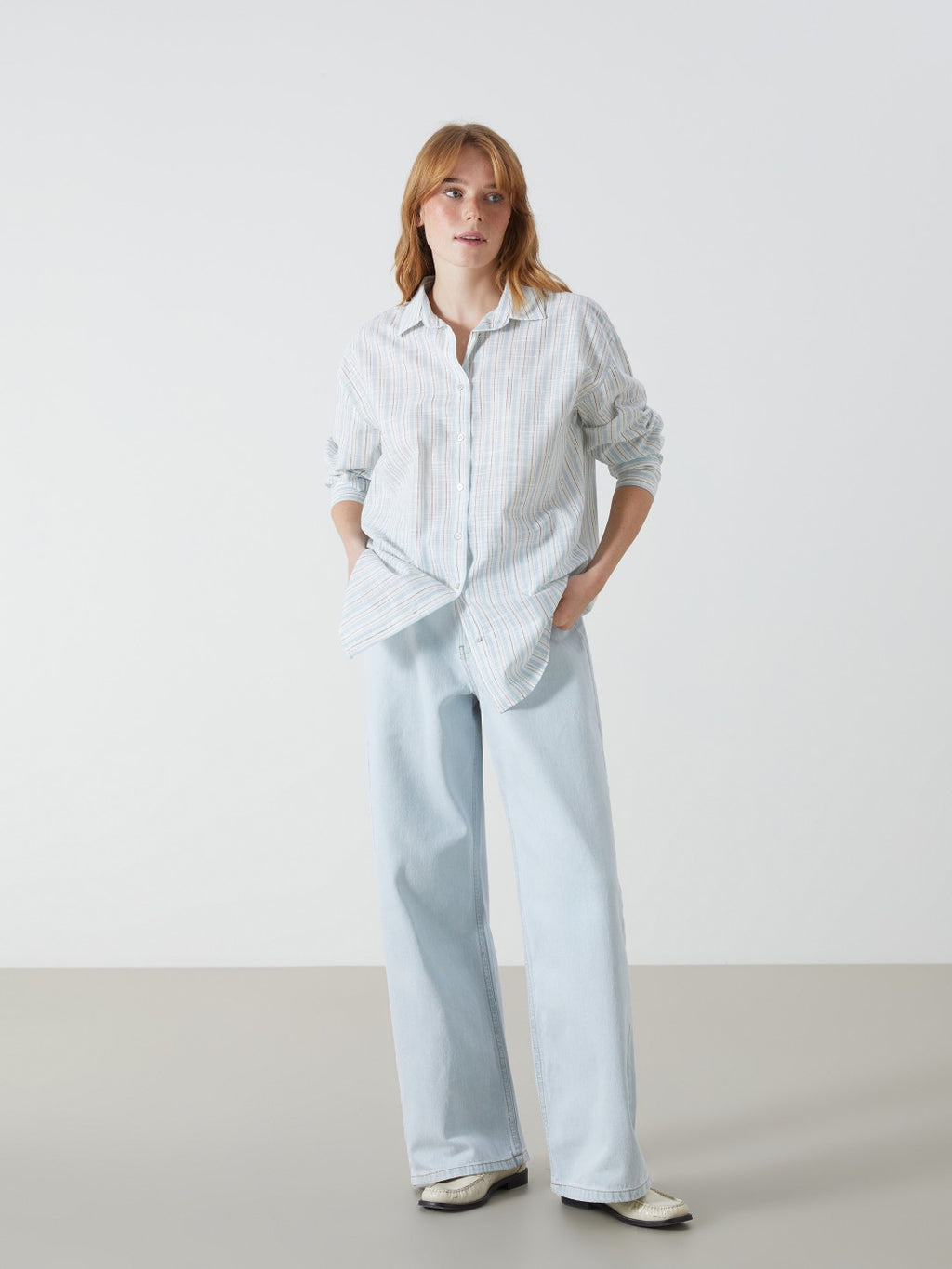 Xside Striped Oversize Women Shirt