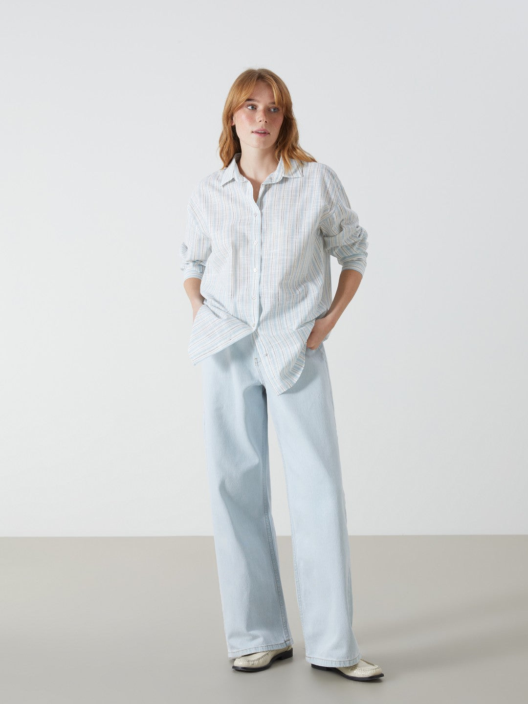 Xside Striped Oversize Women Shirt