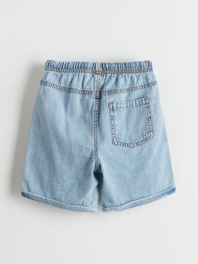 LCW Kids Elastic Waist Boy Jean Shorts Main Image