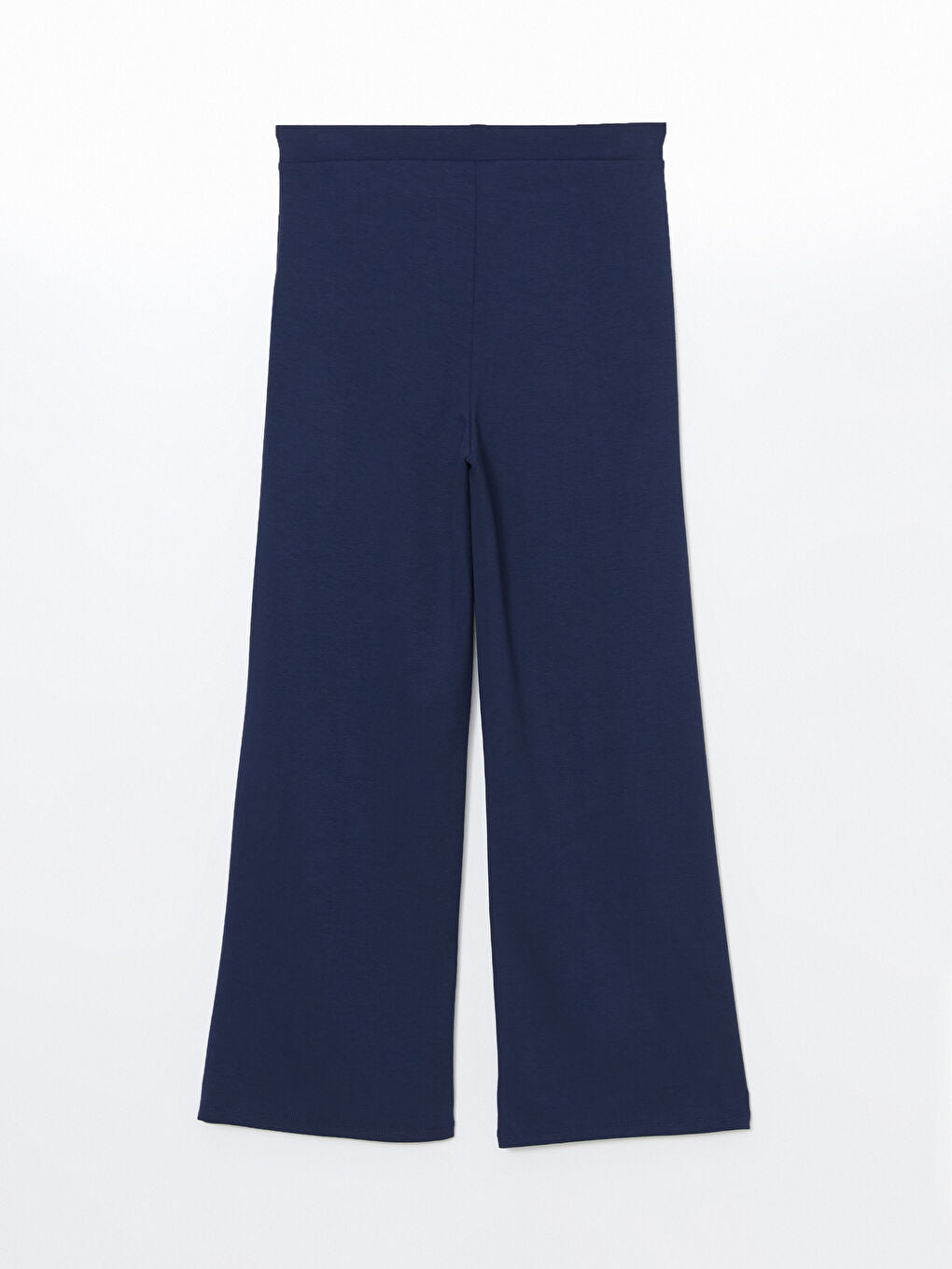 LCW Modest Beige Elastic Waist Wide Leg Women Sweatpants