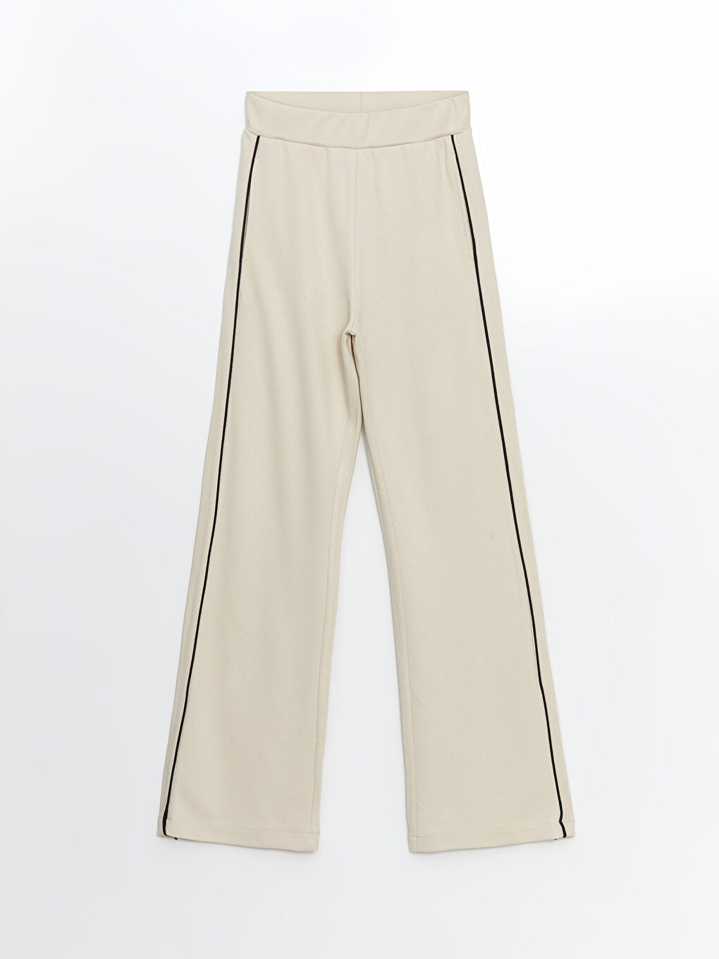 LCW Modest Beige Elastic Waist Women Hijab Sweatpants