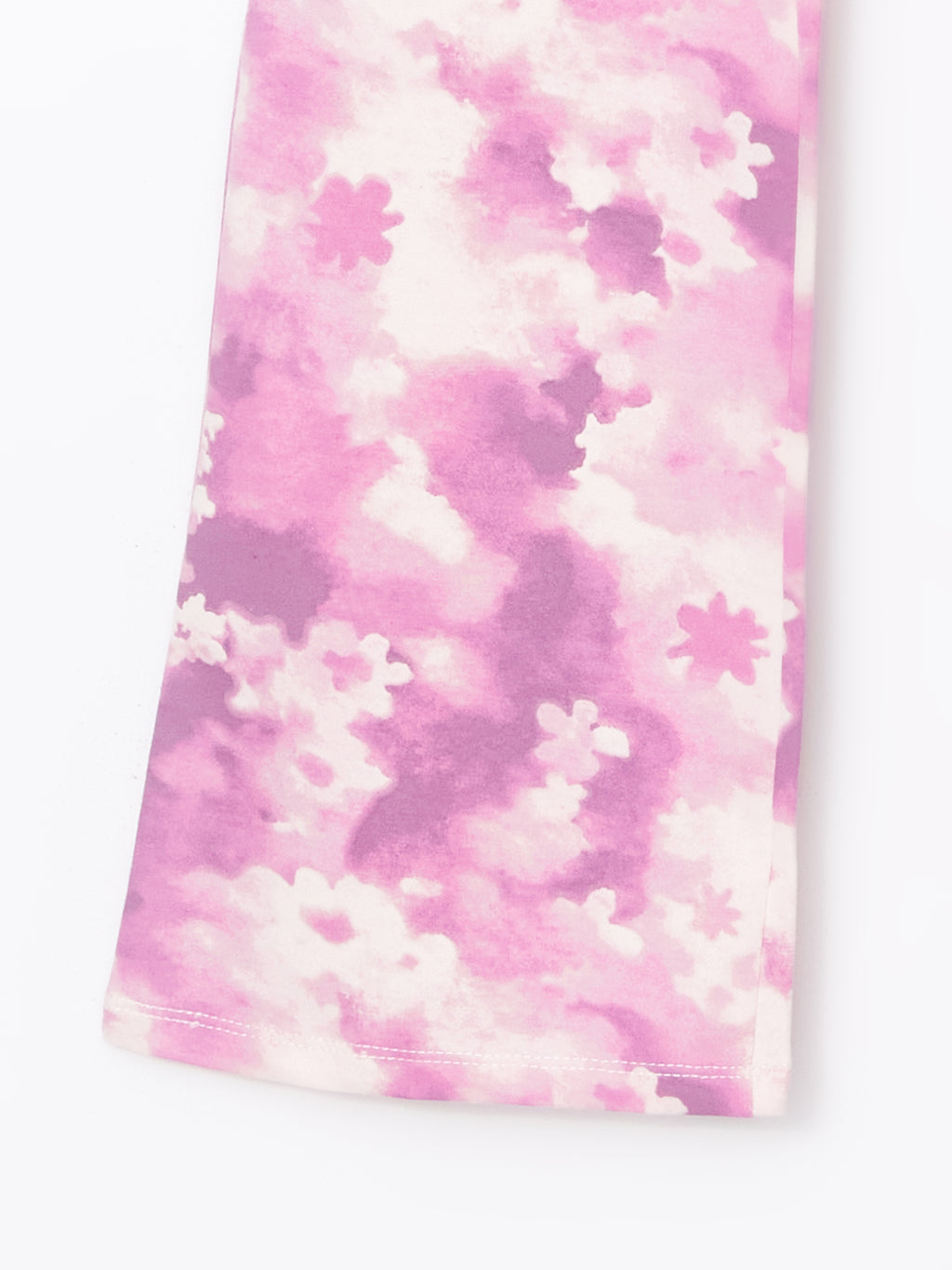 Elastic Waist Batik Patterned Spanish Leg Girls Leggings