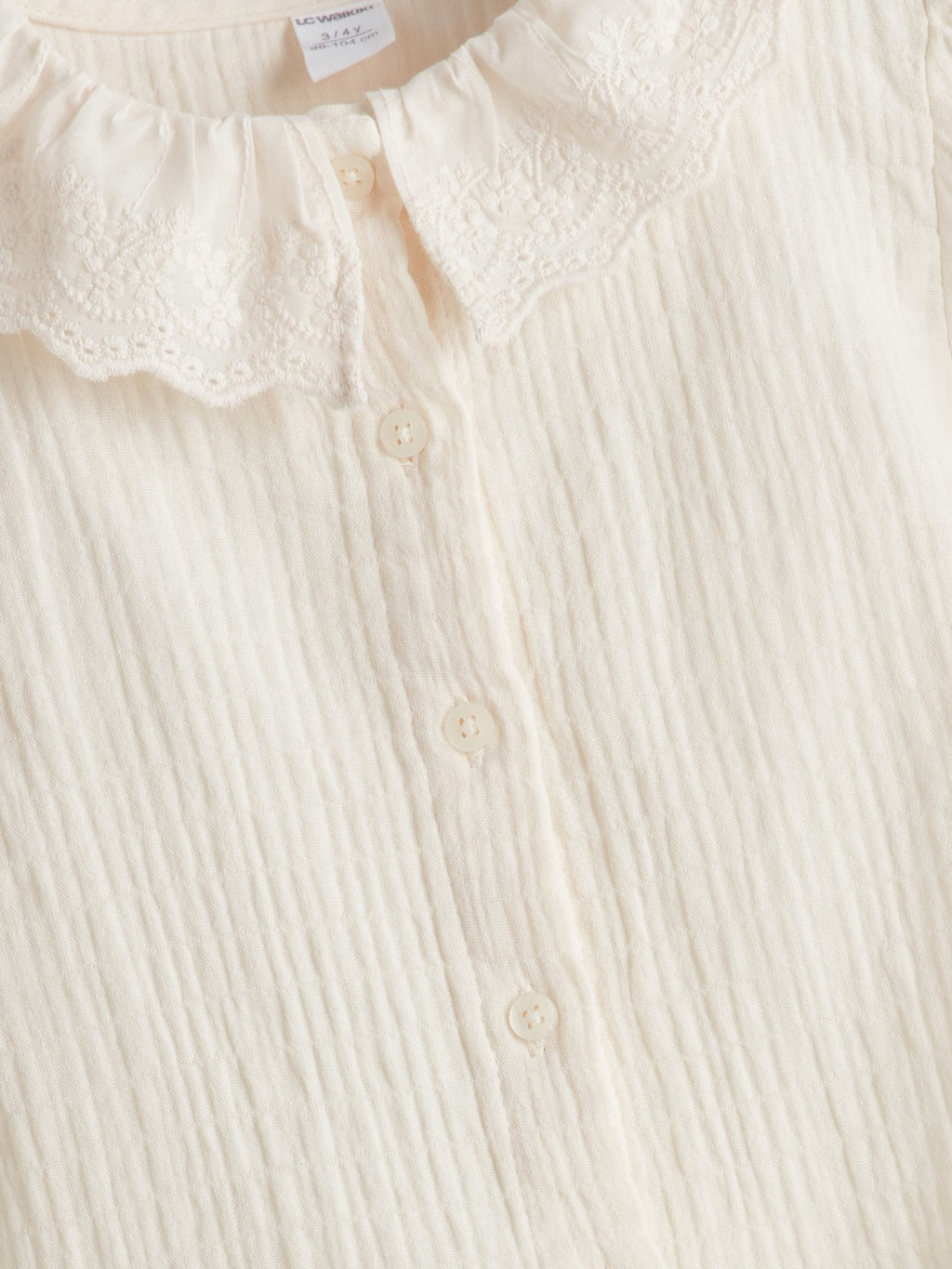 LCW Kids Muslin Embroidered GirlS Shirt