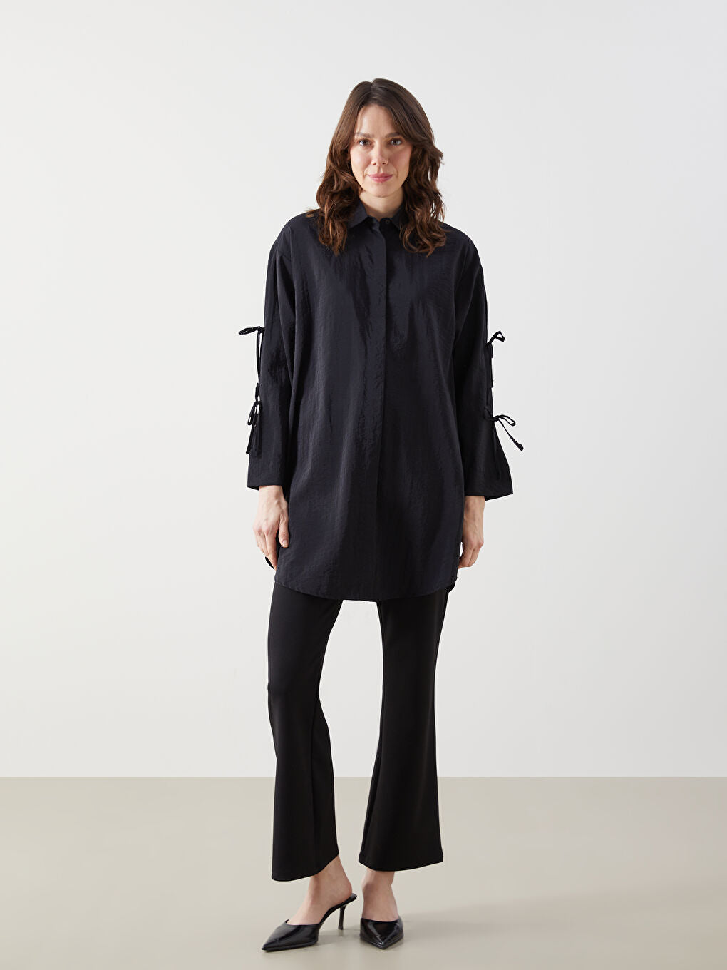 LCWAIKIKI Classic Black Women Shirt Tunic