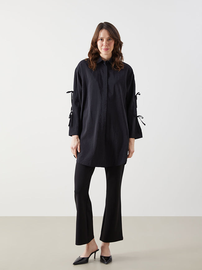 LCWAIKIKI Classic Black Women Shirt Tunic Main Image