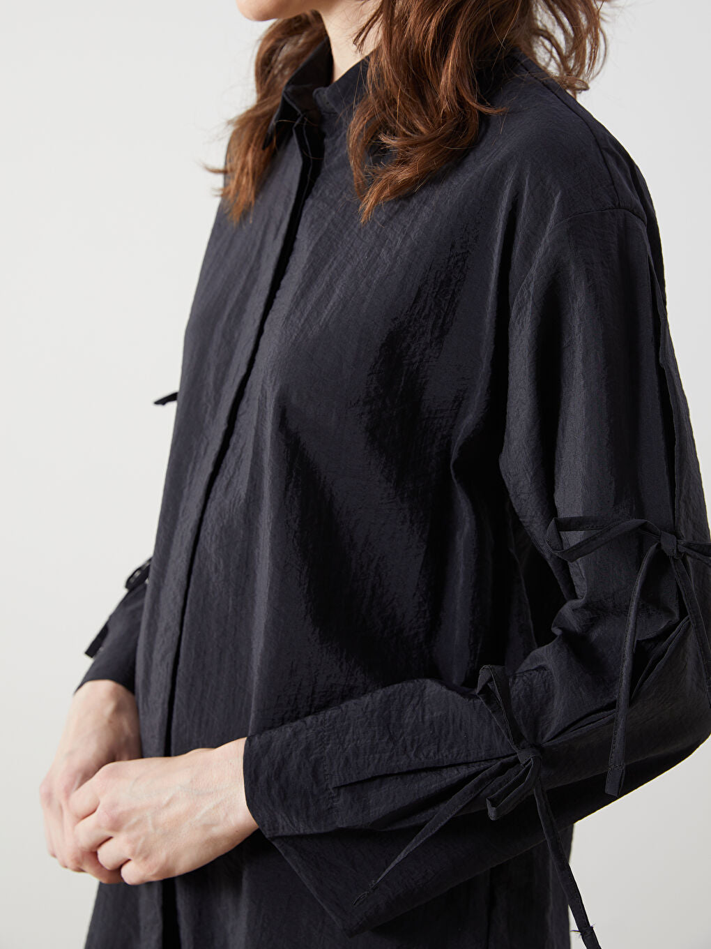 LCWAIKIKI Classic Black Women Shirt Tunic