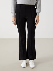 LCW Modest Black Slim Fit Wide Leg Women Trousers