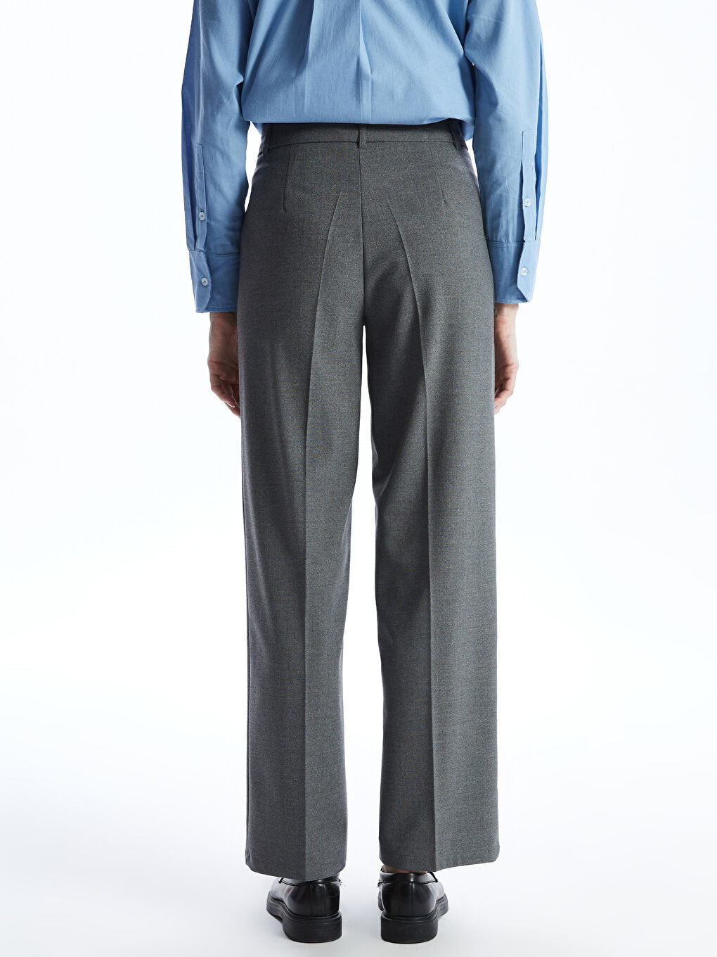 LCW Vision Grey Slim Fit Women Trousers