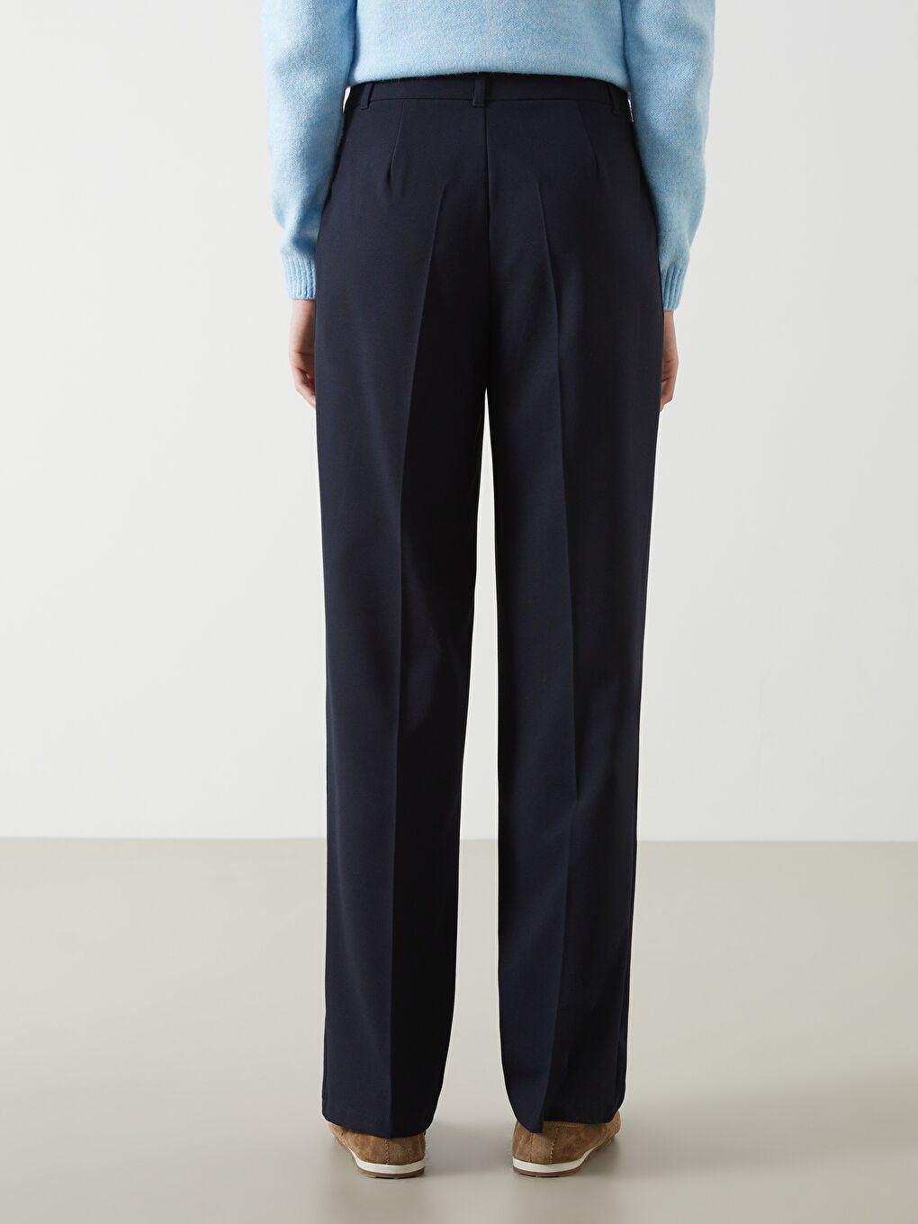 LCW Vision Grey Slim Fit Women Trousers