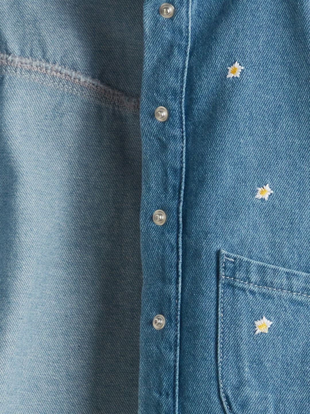 LCW Kids Star Embroidered GirlS Jean Jacket