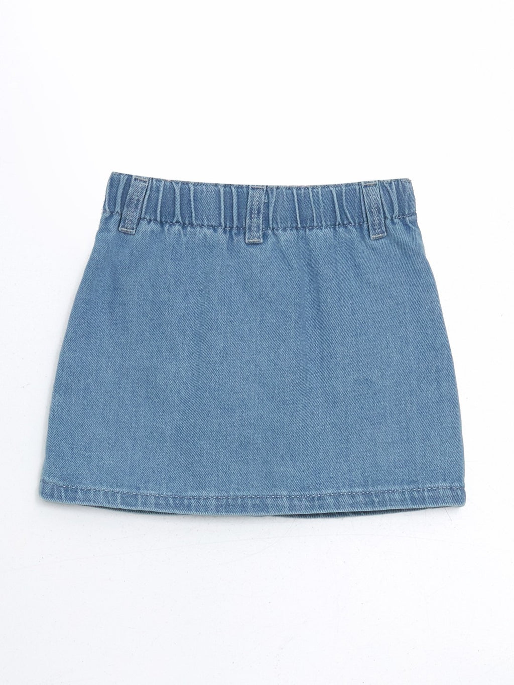 LCW Kids Adjustable Waist Floral Girl Jean Skirt