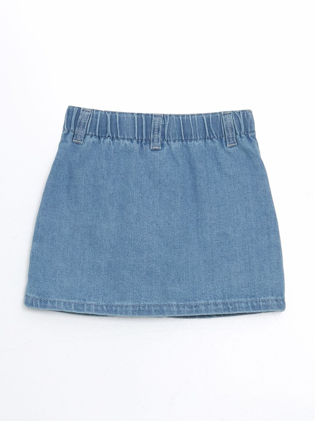 LCW Kids Adjustable Waist Floral Girl Jean Skirt