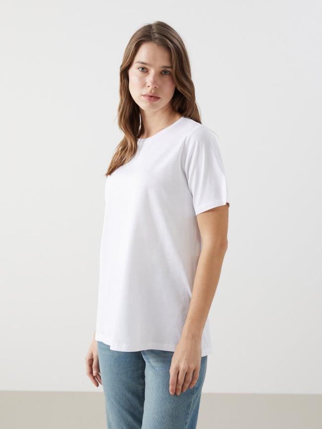 LCW Comfort Crew Neck Women T-Shirt Hover Image