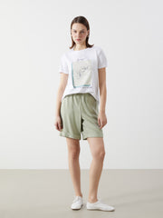 LCW Comfort Crew Neck Printed Women T-Shirt