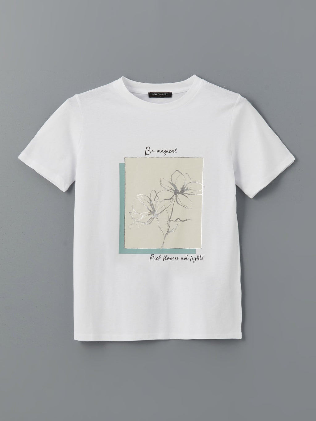 LCW Comfort Crew Neck Printed Women T-Shirt