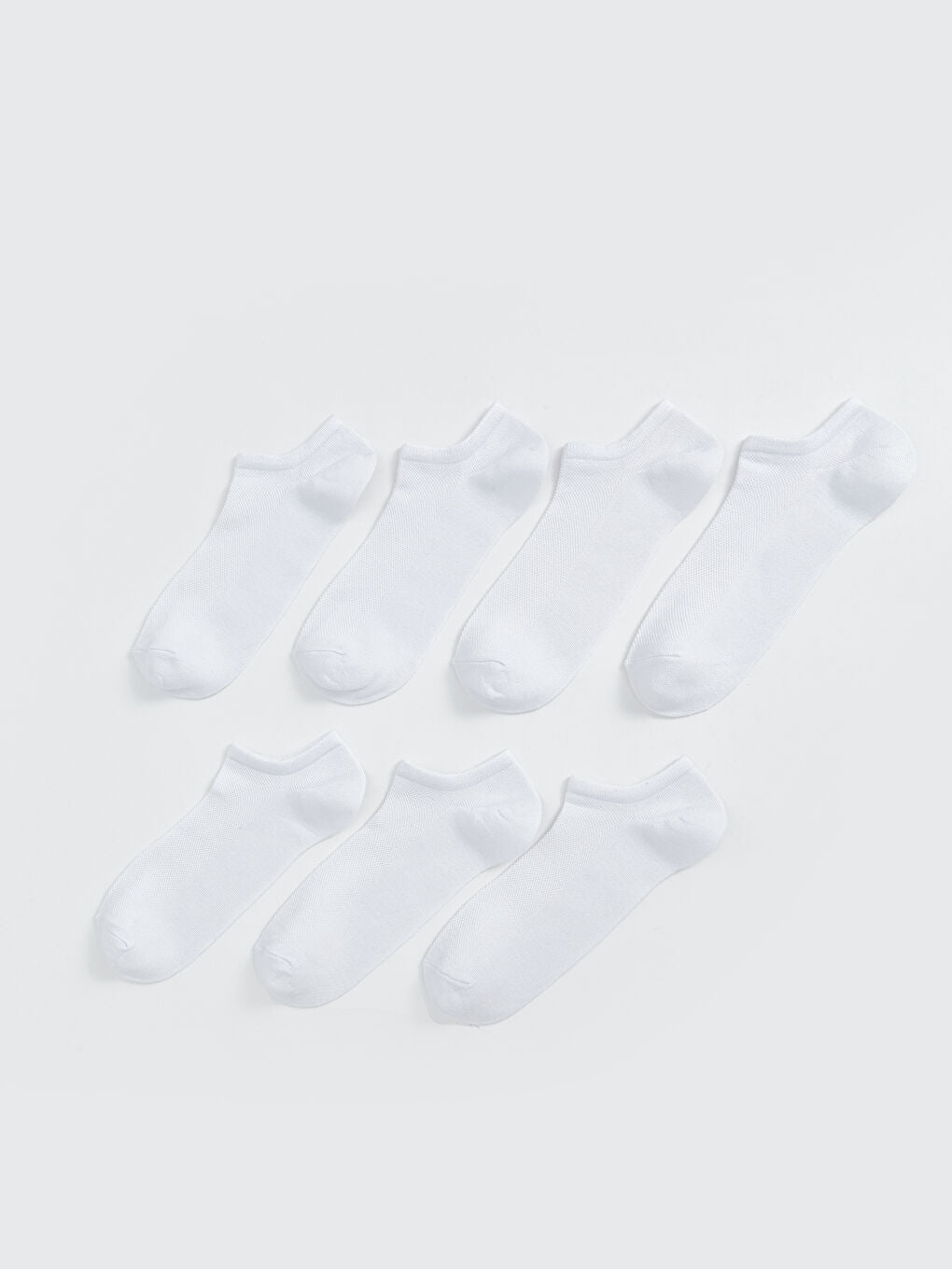 LCW ACCESSORIES White Men Ankle Socks 7 Pack