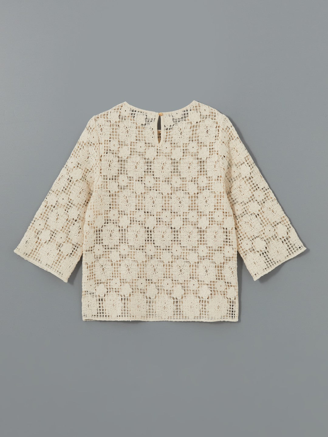 LCW Classic Crew Neck Lace Women Blouse