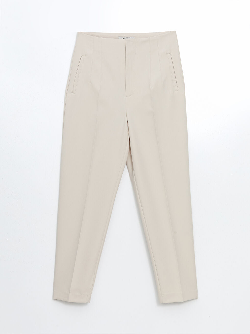 LCW Vision Ecru Slim Fit Women Trousers