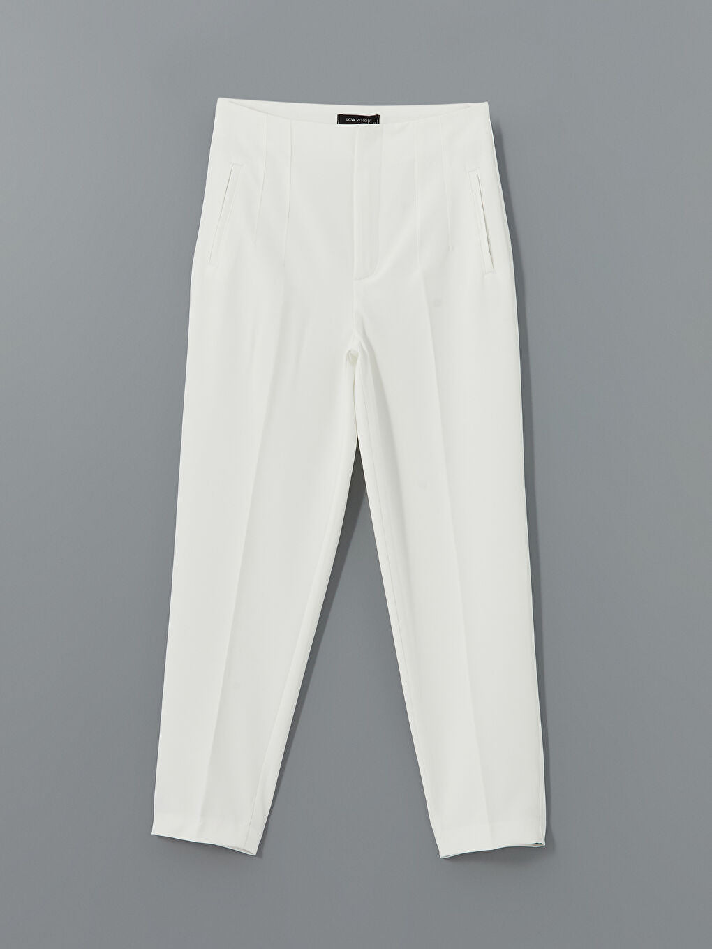 LCW Vision Ecru Slim Fit Women Trousers