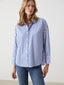 LCW Vision Blue Striped Oversize Women Shirt