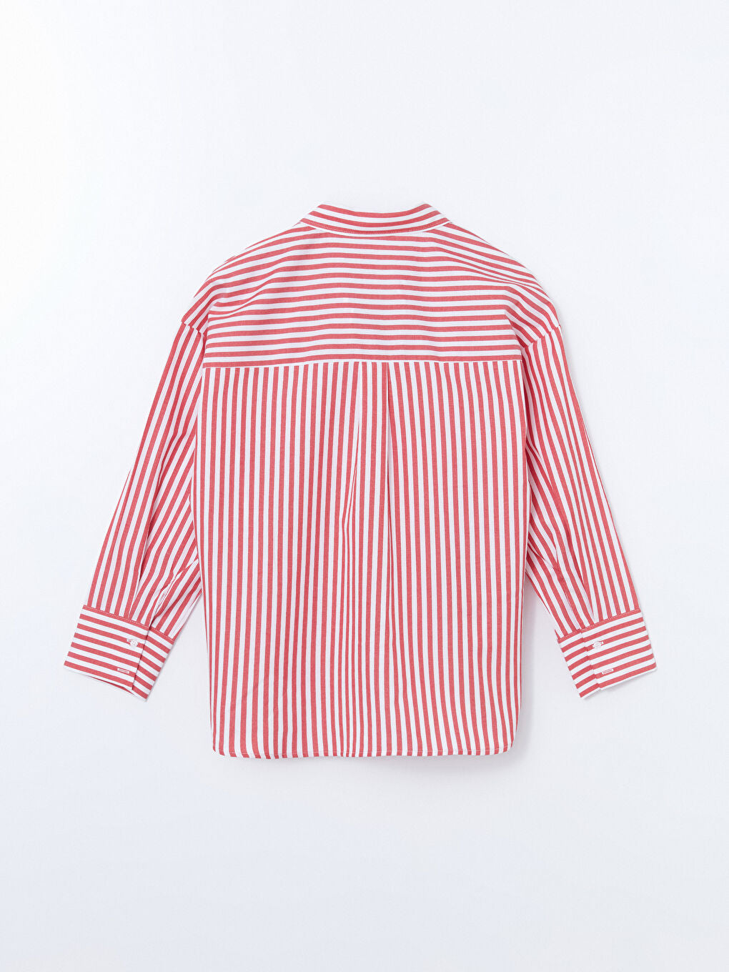 LCW Vision Blue Striped Oversize Women Shirt