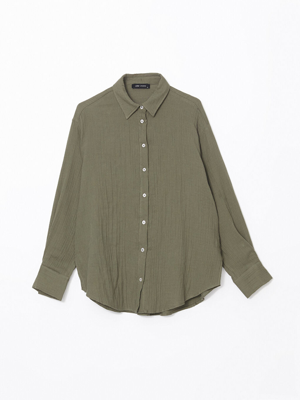 LCW Vision Beige Textured Women Shirt