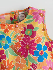 LCW Baby Crew Neck Floral Girl Blouse And Pants 2-Pack