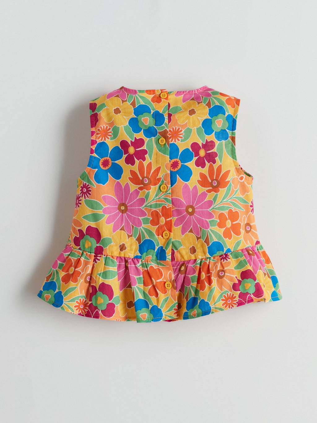 LCW Baby Crew Neck Floral Girl Blouse And Pants 2-Pack