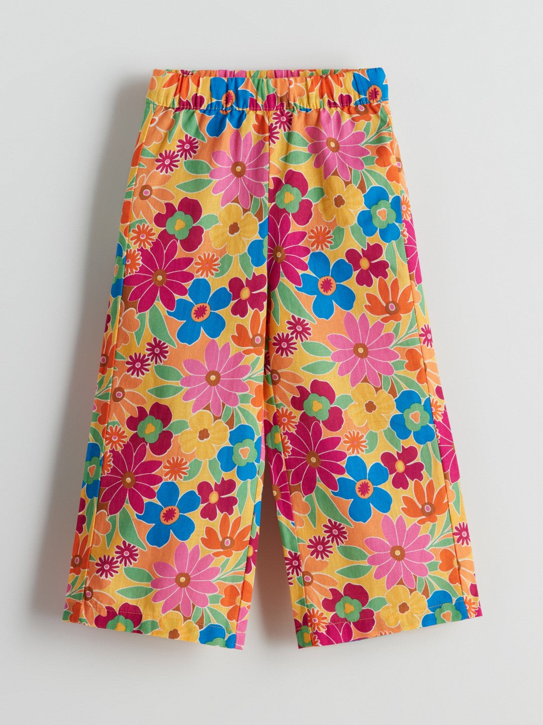 LCW Baby Crew Neck Floral Girl Blouse And Pants 2-Pack