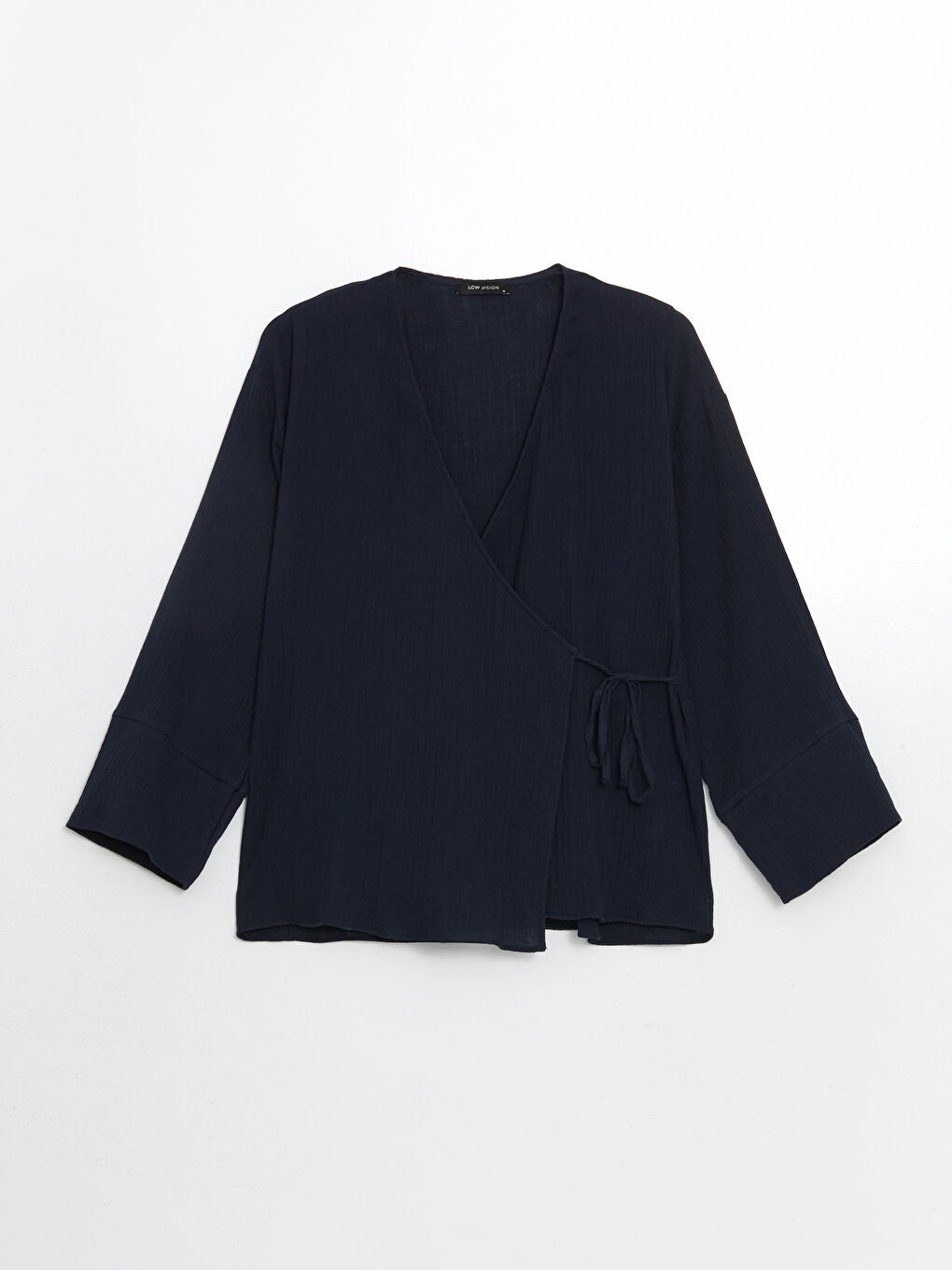 LCW Vision Khaki Double Breasted Textured Women Kimono