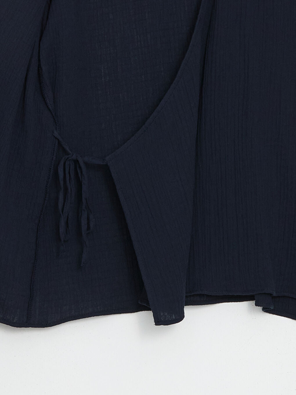 LCW Vision Khaki Double Breasted Textured Women Kimono