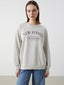 Xside Crew Neck New Jersey Embroidered Women Sweatshirt