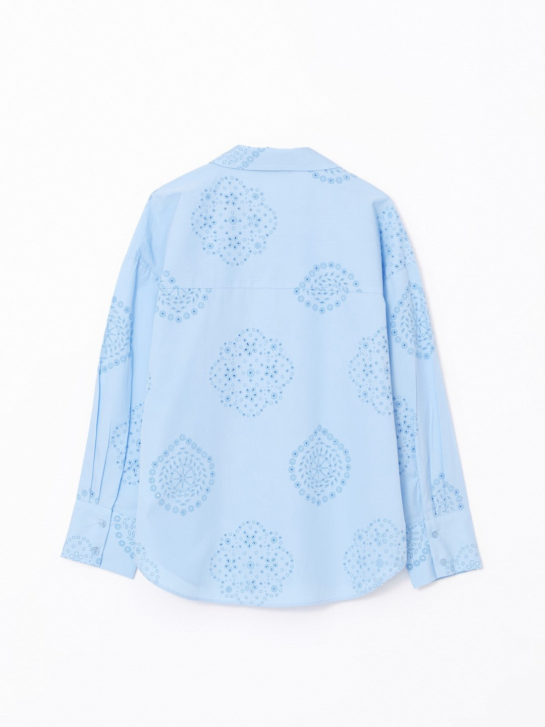 LCW Vision Openwork Oversize Women Shirt