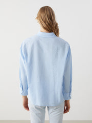 LCW Vision Striped Oversize Women Shirt