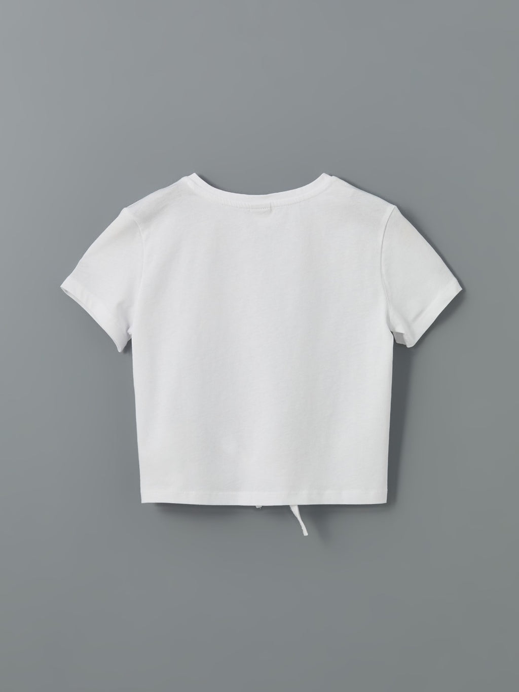 LCW Kids Crew Neck Girls Crop T-Shirt