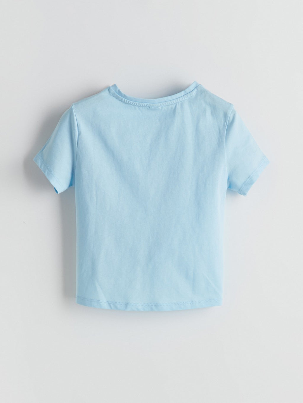 LCW Kids Crew Neck Girls Crop T-Shirt