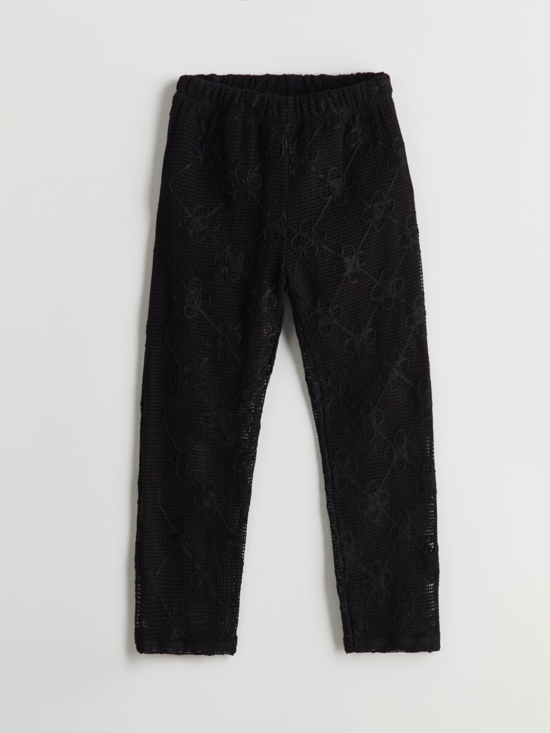 LCW Kids Elastic Waist Lace Girls Trousers