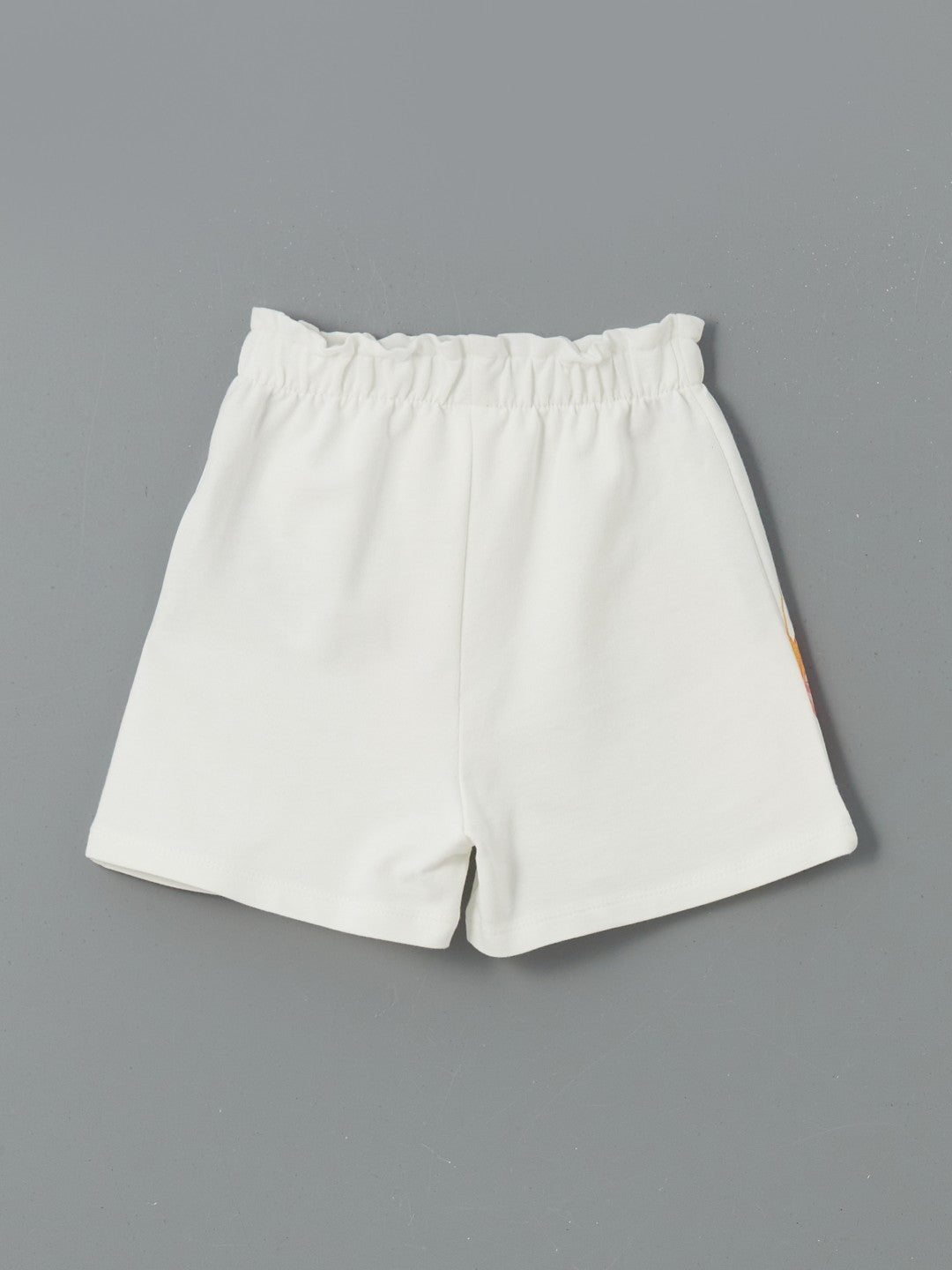 LCW Kids Elastic Waist Butterfly Printed Girls Shorts