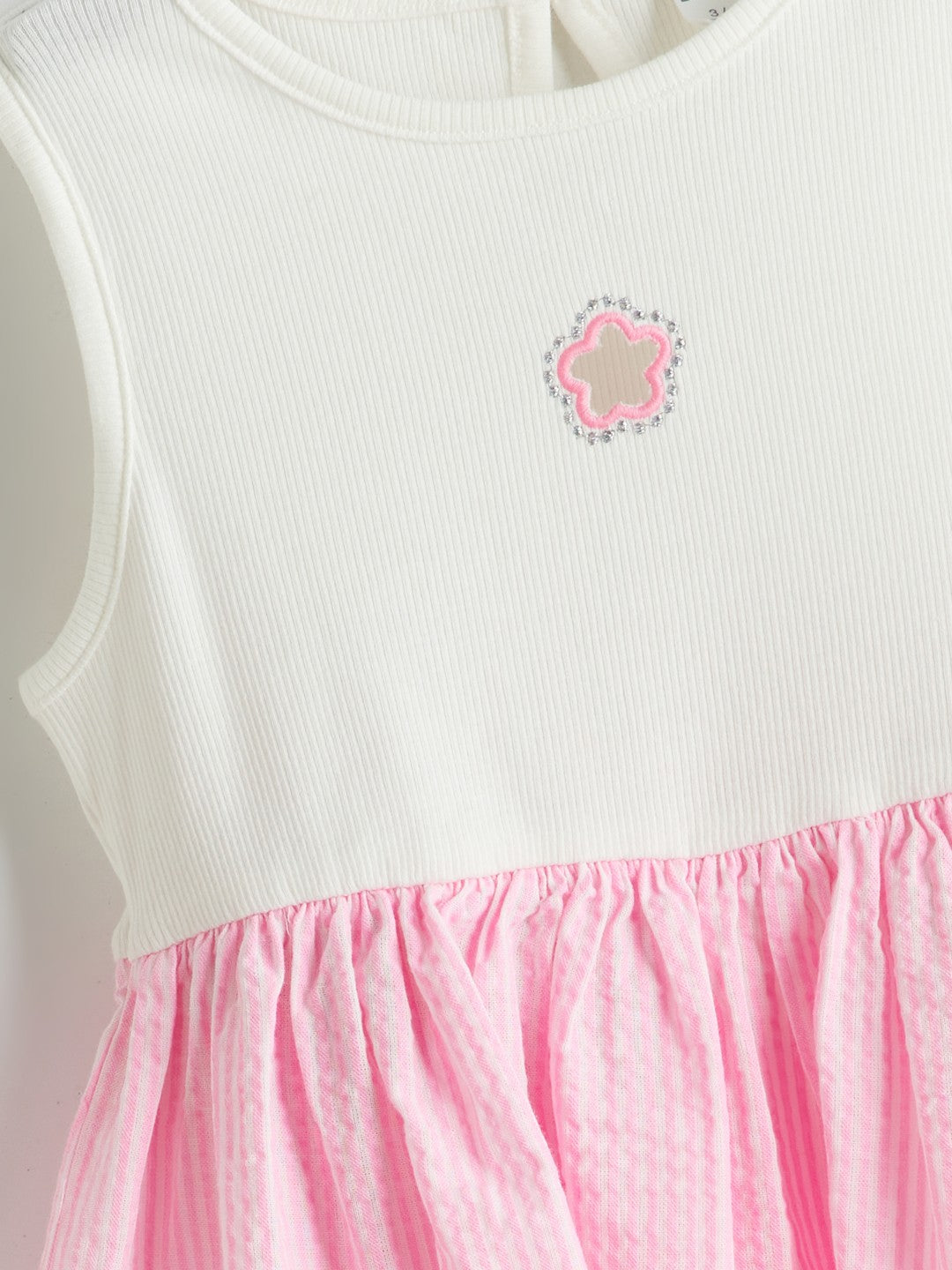 LCW Kids Crew Neck Floral GirlS Camisole Dress