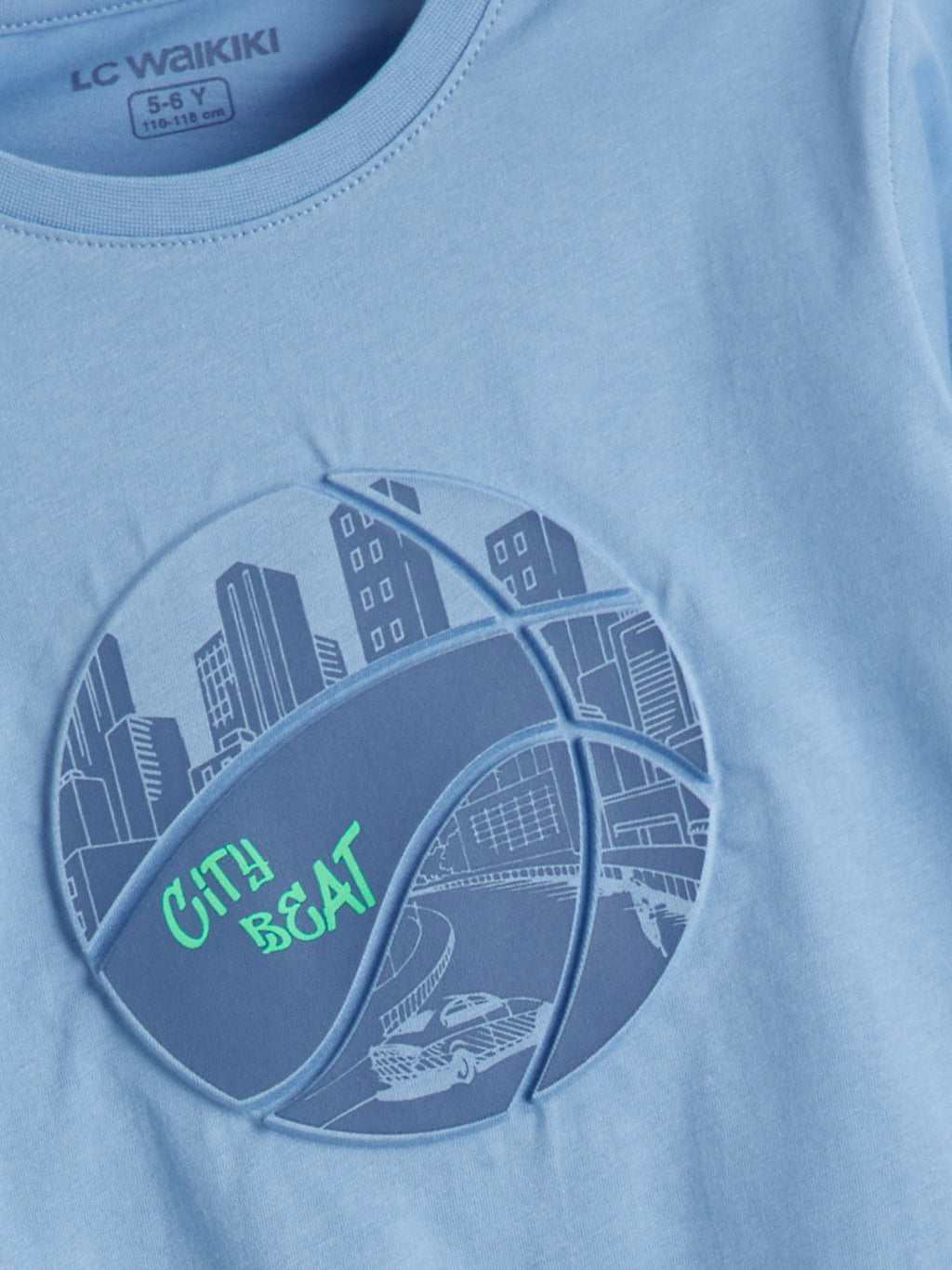 LCW Kids Crew Neck Boy Shorts Pajama Set