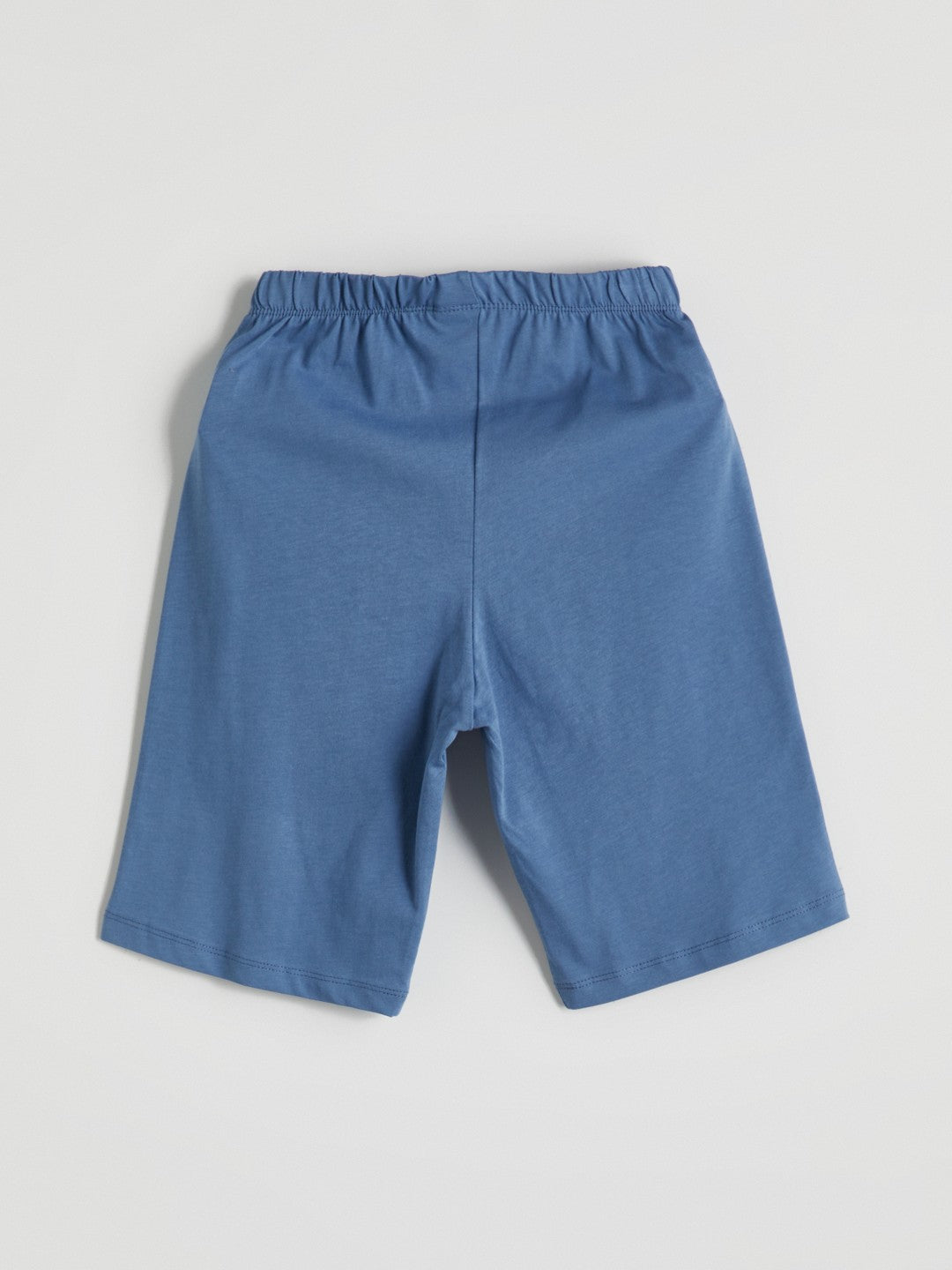 LCW Kids Crew Neck Boy Shorts Pajama Set