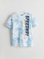 LCW Kids Crew Neck Boys' Shorts Pyjama Set