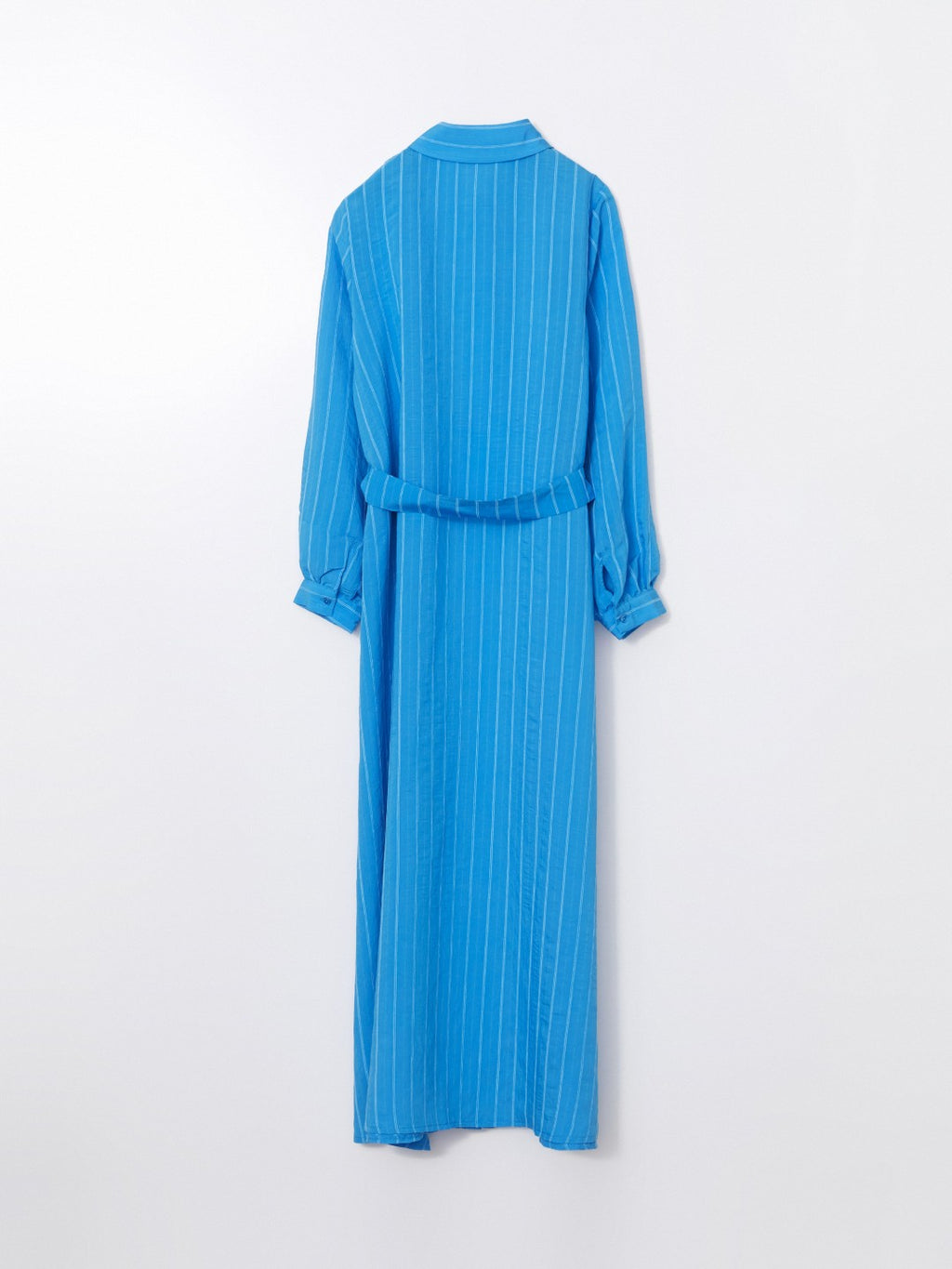 LCW Modest Striped Women Shirt Dress