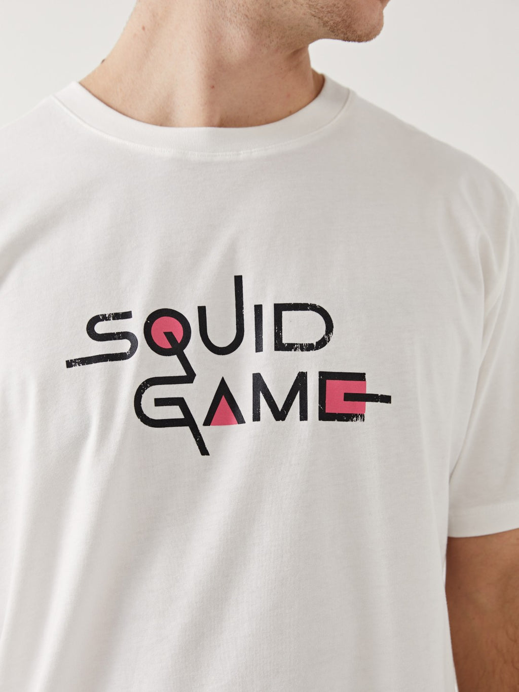 Xside Crew Neck Short Sleeve Squid Game Printed Combed Cotton Men T-Shirt