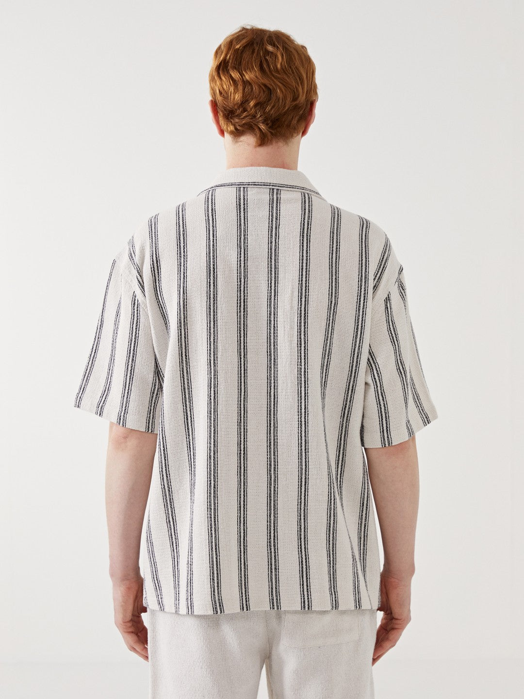 Xside Regular Fit Short Sleeve Striped Men Shirt