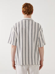 Xside Regular Fit Short Sleeve Striped Men Shirt