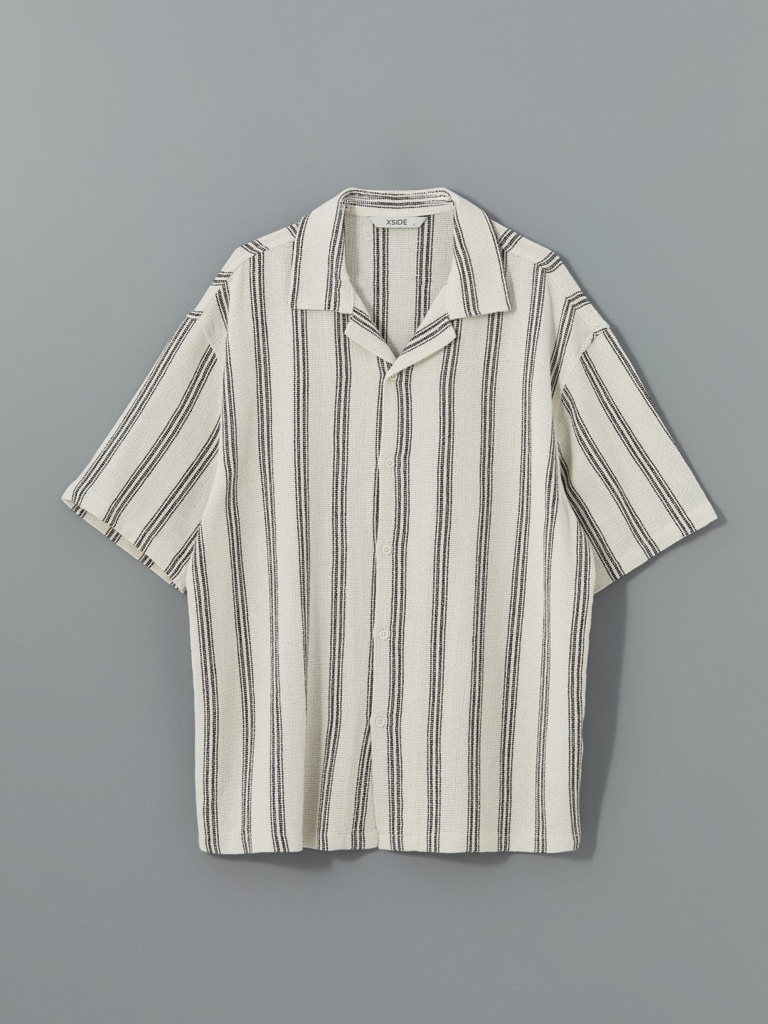 Xside Regular Fit Short Sleeve Striped Men Shirt