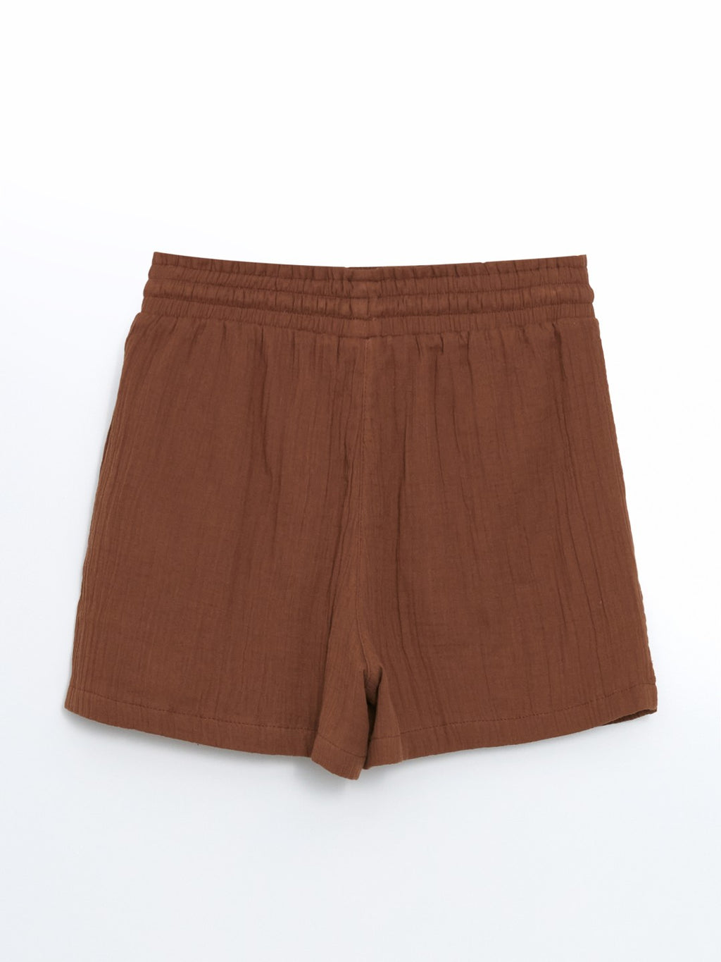 LCW Vision Elastic Waist Textured Women Shorts