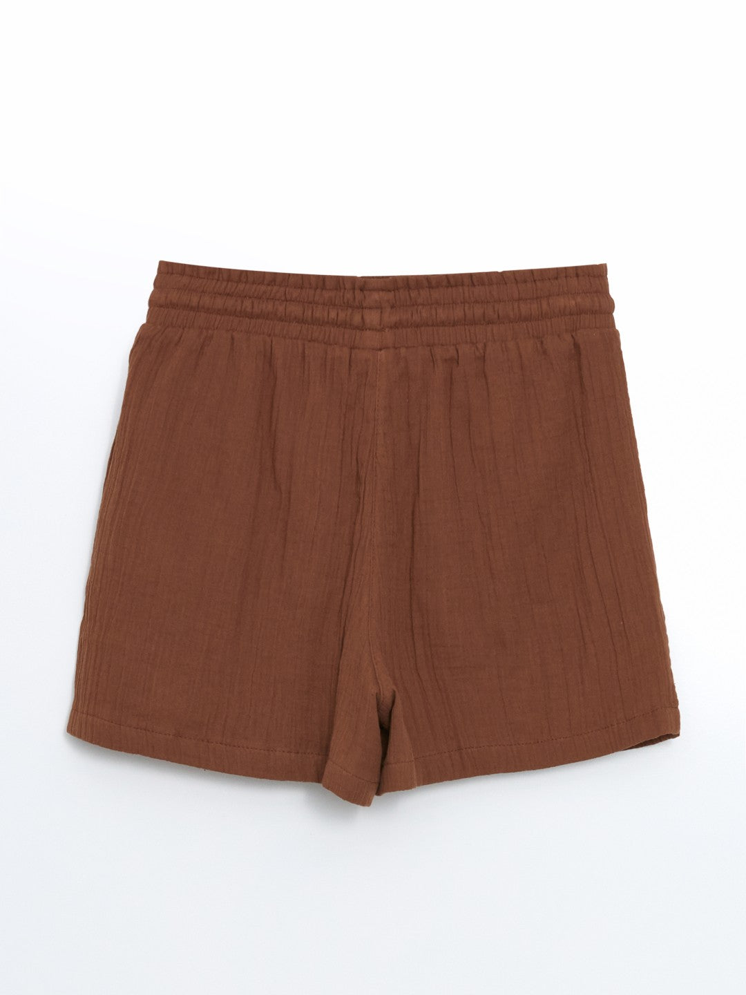 LCW Vision Elastic Waist Textured Women Shorts