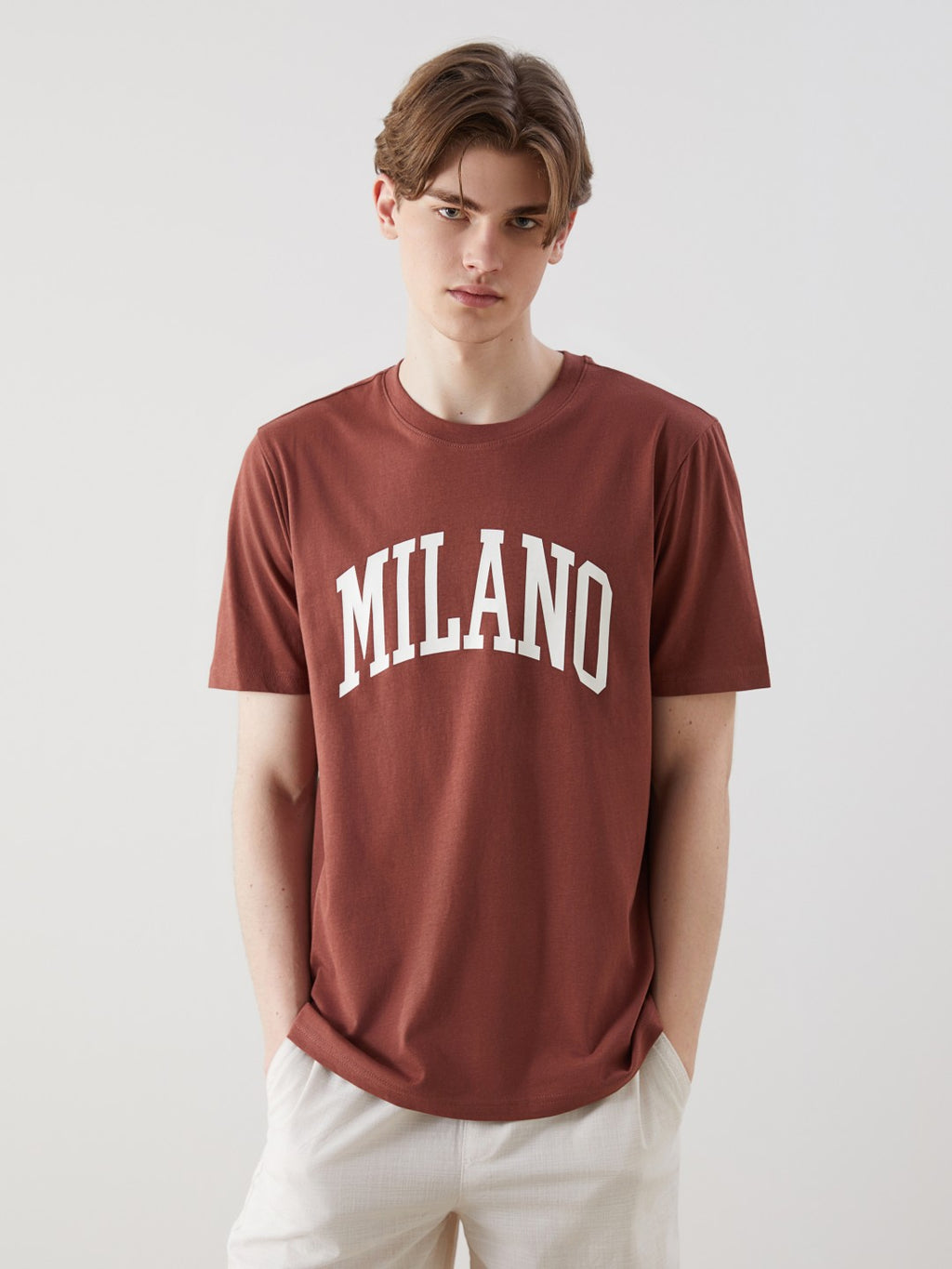 Xside Crew Neck Milano Printed Combed Cotton Men T-Shirt